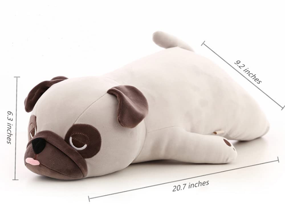 JOSON 20" Stuffed Animal - Pug Plush Pillow Pillow Toy - Boys and Girls Birthday …