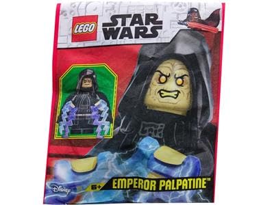 LEGO Star Wars: Emperor Palpatine Minifigure with Force Bolts and Bonus Tile (Figure 1.7 inches Tall)