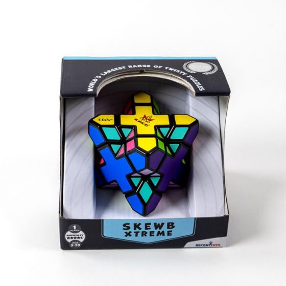 Meffert's Skewb Xtreme - The Original 10-Sided Diamond Brainteaser Puzzle Challenge from Recent Toys - Travel Friendly Fun for Ages 9 - Adult
