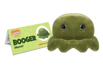 GIANT MICROBES Booger Plush -Learn About Your Sinuses with This Humorous Gift for Scientists, ENTs, and Anyone with a Healthy Sense of Humor