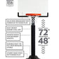 Huplay Pro Large Adjustable Post Basketball Set