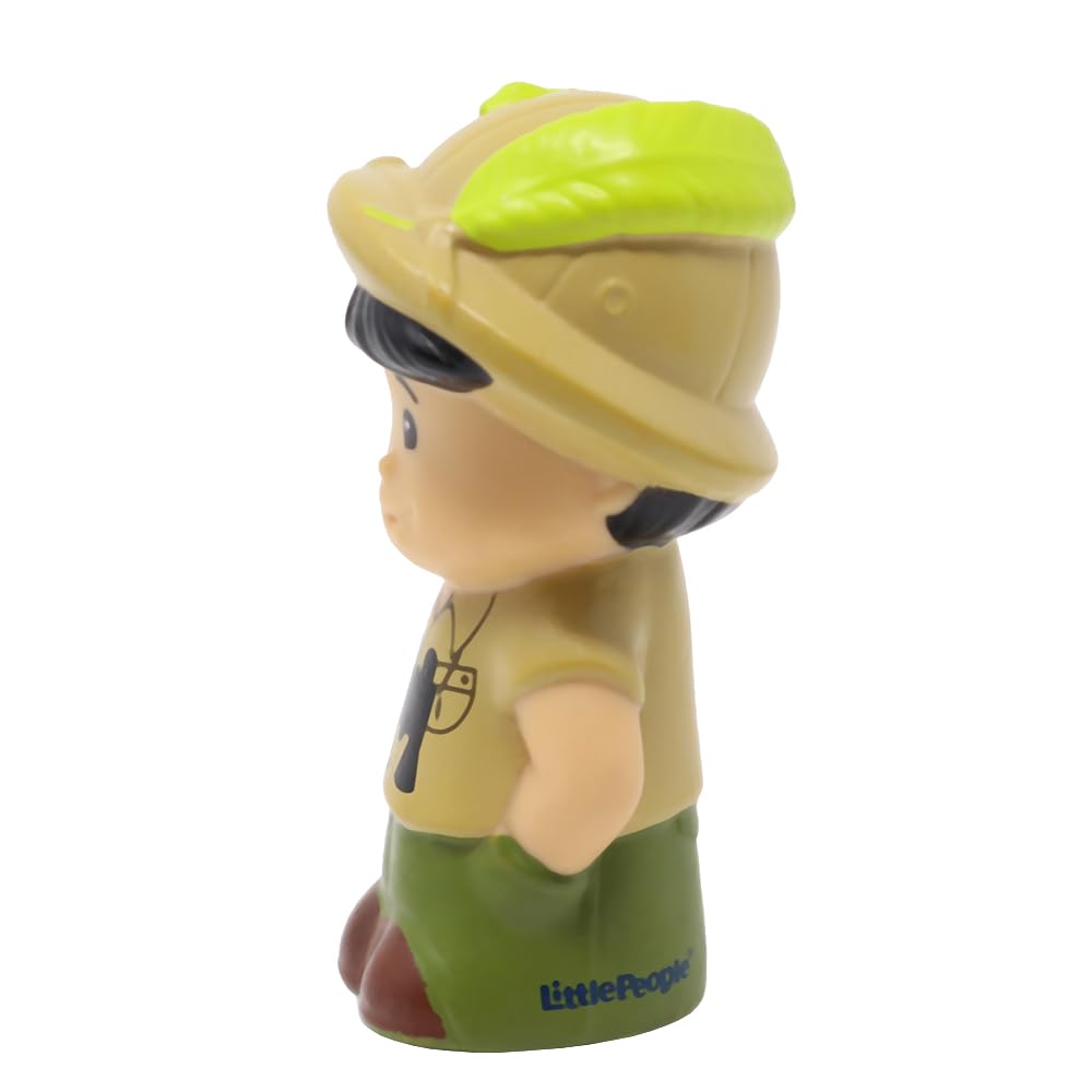 Fisher-Price Replacement Part for Collectible Little People Musical Zoo Safari Train Playset M0532 - Replacement Guide Koby Figure - Wearing Khaki