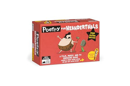 Poetry for Neanderthals: Pop Culture Edition by Exploding Kittens - 2+ Players - Ages 7+ - 15 Minutes to Play - Competitive Word Guessing Game - Party
