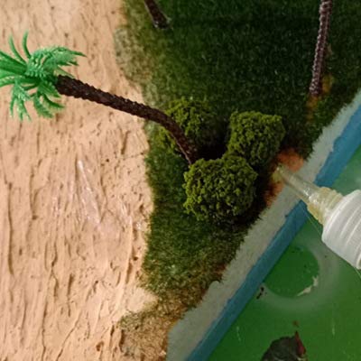 Warmtree 40 Pcs Bush Trees Miniature Vegetation Groups Shrubs Railway Artificial Grass for Model Train Railroad Scenery Sand Table Military Model War