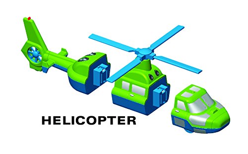 POPULAR PLAYTHINGS Magnetic Vehicles for Toddlers 1-3, Mix or Match Car Toys, Set of 4 Gift for Kids - Vehicles 2