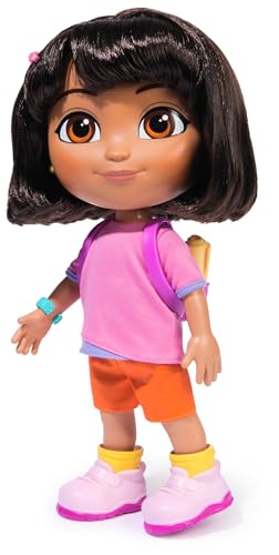 Dora Sing mit Mir Doll 35 cm for the Popular TV Series with 2 Songs and 25+ Phrases and Sounds Version in German/English and Italian/English for
