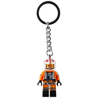 LEGO Star Wars Luke Skywalker Pilot Outfit Minifigure Keyring 854288, Orange, Small