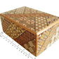 Bene Gifts Japanese Yosegi Puzzle Box 5 Sun 21 Moves