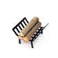 EatingBiting 1:12 Dollhouse Miniature Furniture Garden Lawn Fireplace Metal Firewood Rack Metal Rack with Firewood for Living Room Fireplace Model