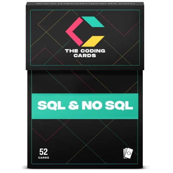 SQL Flashcards & NoSQL Flashcards | Database Concepts Study Cards for Beginners | Interview Prep for Software Engineers, Data Analysts & Students |