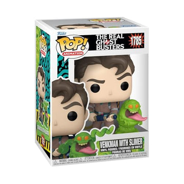 Funko Pop&Buddy: The Real Ghostbustersb - Dr. Peter Venkman with Slimer - Collectable Vinyl Figure - Gift Idea - Official Merchandise - Toys for Kids