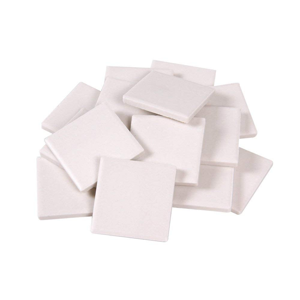 hand2mind White Streak Plates, Ceramic, Geology Tools, Mineral Test Kit, Equipment, Science Supplies, Teacher Supplies, 10 Count
