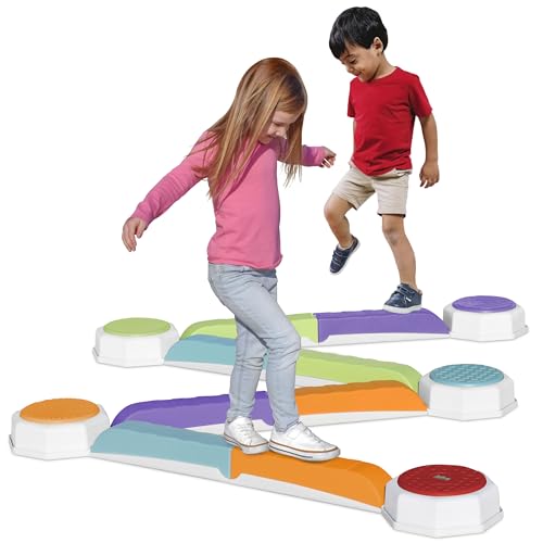 Acorn Avenue Balance Beam & Stepping Stones 13 Pc - Sensory - Toddler