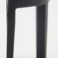 Dollhouse Miniature Half Round Side Table (Black)