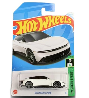 Hot Wheels Delorean Alpha5, HW Green Speed 7/10, 75/250, White