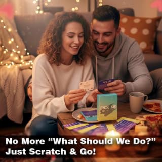 Vita Ludos 40-Idea Couples Date Night Cards - Scratch Off Cards - Romantic & Adventure Challenges for Couples - Wedding Gift - Valentine’s Day Gift