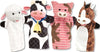 Melissa & Doug Farm Friends Hand Puppets (Set of 4) - Cow, Horse, Sheep, and Pig Soft Puppets for Kids and Toddlers Ages 2+