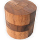 Round Diamond Brain Teaser Wooden Puzzle