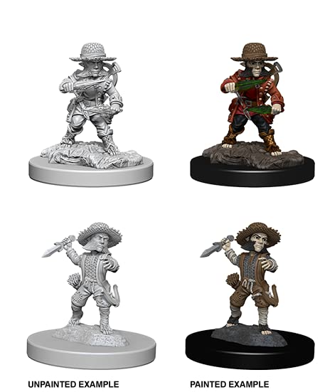 Pathfinder Battles Deep Cuts: Male Halfling Rogue | Unpainted Miniature