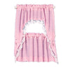 Melody Jane Dollhouse Pink Cape Curtain Set Miniature 1:12 Scale Window Accessory