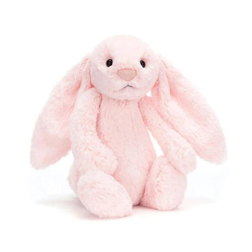 Jellycat Bashful Pink Bunny Medium - L: 3.5" x W: 4.7" x H: 12.2"