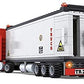 General Jim's Big Red Semi-Truck Building Blocks Truck Vehicle | Compatible with Lego and All Major Brick Building Brands