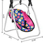 Fash n kolor 3 Piece Baby Doll Play Set - Polka-Dot Design Pack n Play, Foldable Doll Stroller, High Chair - Fits 18 Inch Dolls - Pretend Play Doll