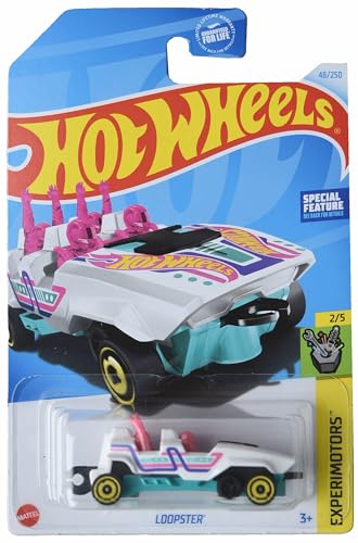 Mattel Hot Wheels Loopster, Experimotors 2/5 [White/handsup] 48/250
