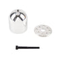 PurAr ZY 1.75inch/44.5mm Scale Drilled Aluminum Spinner for DLE30/55 MLD35/70 DA50 for RC Model