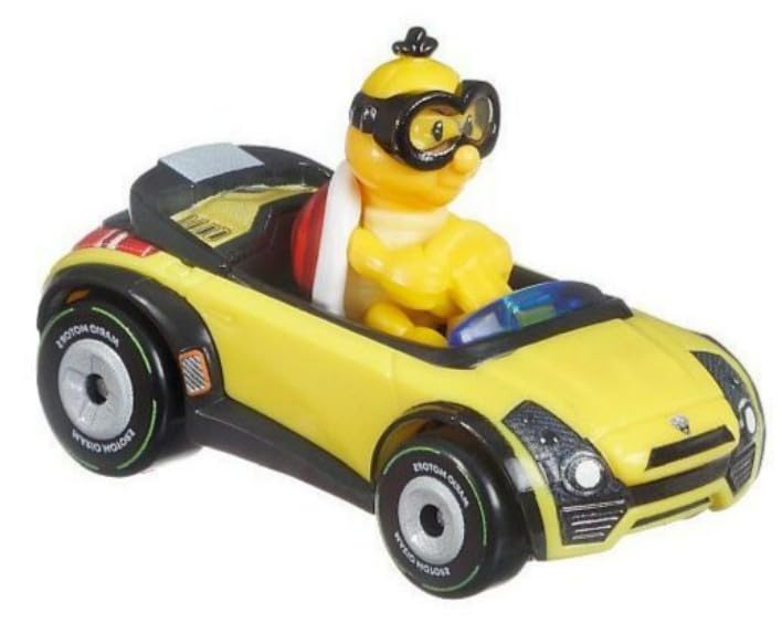Hot Wheels Mario Kart Lakitu Sports Coupe, Die-Cast Vehicle Car, 1:64 Scale