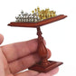 EatingBiting 1:12 Dollhouse Miniature Furniture Accessories Chess Table Magnet Chess Pieces for Mini Room Decoration