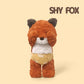 Lambasami Plush Animal Toy with Diaper, Soft Stuffed Dog Pig Fox Set, Baby Pretend Play Gift (Fox, 14.6)