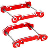 Vgoohobby Front Rear Swing Arm Reinforcement Mounts Plate Compatible with WLtoys 144001 144002 144010 124016 124017 124018 124019 RC Car (Red)