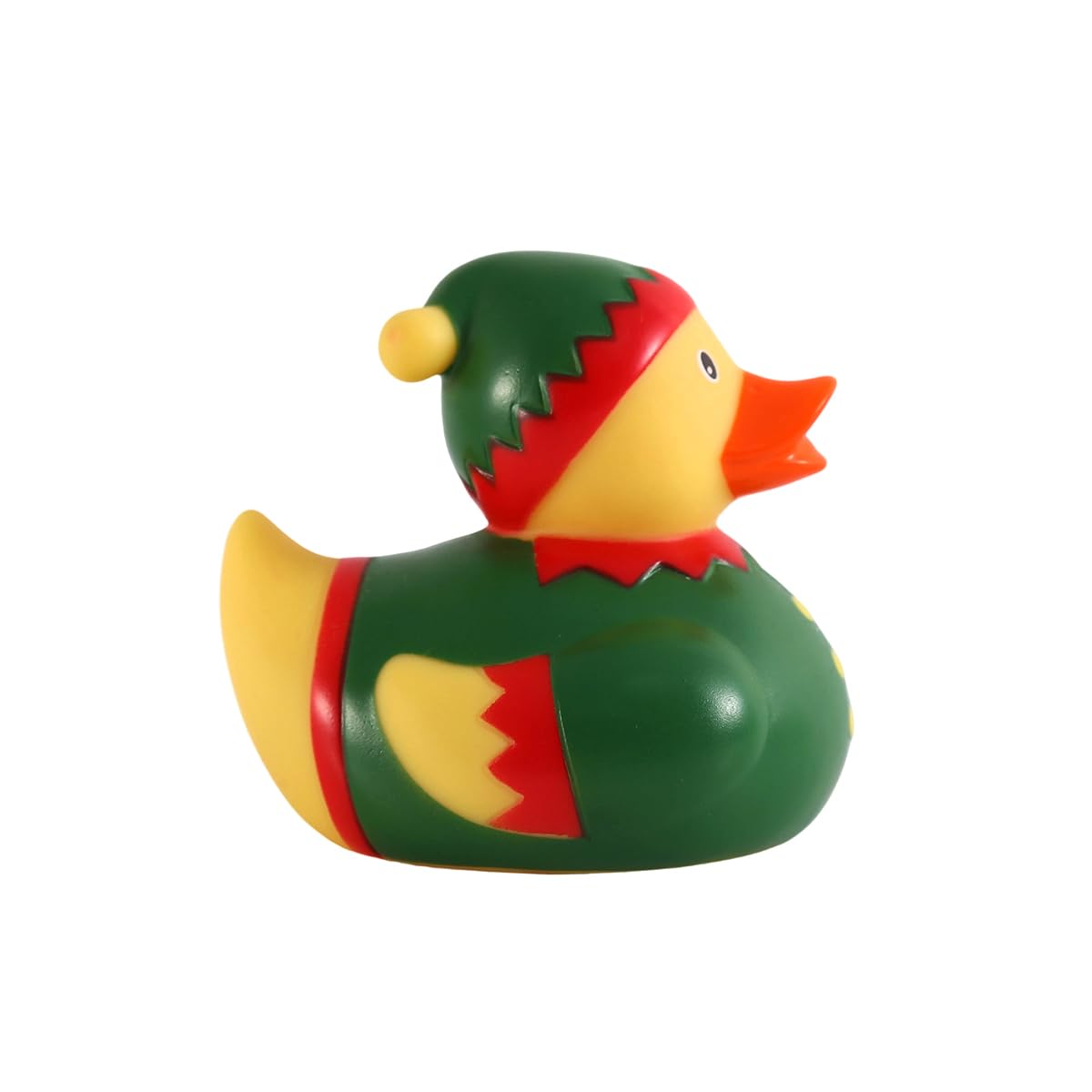 Waddlers Christmas Elf Rubber Duck - Rubber Ducks Family, Designed and Made for Christmas, Green Elf-Themed Toy Duck,Festive Duck Perfect