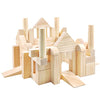 Onshine Large Wooden Blocks for Toddlers 1-3, 64 Pieces Big Wood Building Blocks Set with Wooden Storage Box, Large Toddler Blocks Building