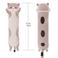 OPHRBU Long Plush cat Pillow, Soft and Cosy, Suitable for Birthday, Party, 1 Piece (27.5Inch, Pink)