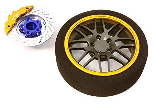 Billet Machined Alloy 16 Spoke Steering Control Dial Set for Traxxas RC Transmitter