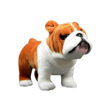 FRANKIEZHOU Lifelike Bulldog Plush-11.8" Bulldog Stuffed Animal,Soft Dog Stuffed Animals for Girls and Boys,Kid's Plush Toy,Hugging Plush