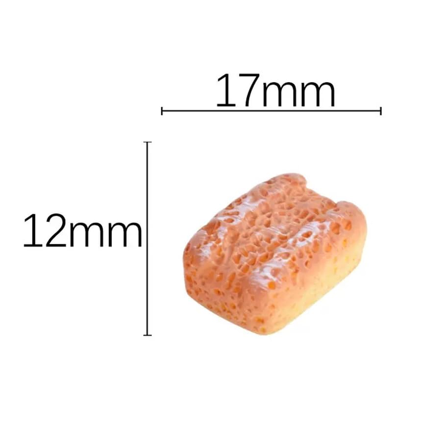 6Pcs 1/12 Miniature Bread Dollhouse Decoration Accessories, DIY Micro Landscaping Decor