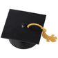 Grad Cap With Tassel Layon Mortarboard Graduation Hat CAKE Topper Layon, Size 3 inch (Black)