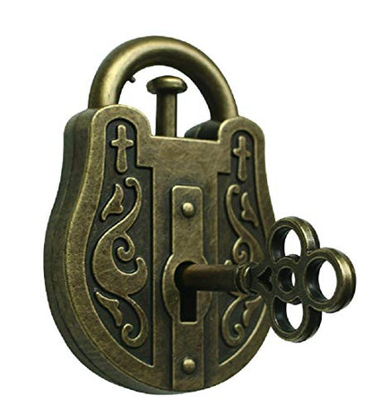 GINFH Brain Teaser Puzzle 3D Unlock Interlocking Puzzle Metal Hole Lock Adult Educational Toy IQ Puzzle (Lock Metal Puzzle)