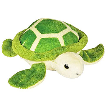 The Dreidel Company Zoo Animal Beanie, Soft Cozy Stuffed Zoo Animal with Hard Plastic Eyes Toy for Kids, 5" (Sea Turtle Beanie)
