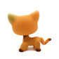 CFCLLBR Mini Pet Toys #1643 Orange Short Hair Cat Flower Animal Figure