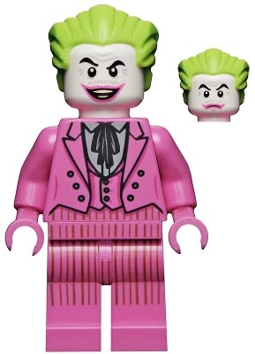 LEGO DC Superheroes: Joker Minifigure with Pink Suit and Crowbar