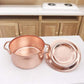 EatingBiting Mini Soup Pot 1/12 Dollhouse Miniature Kitchen Copper Pots 1:12 Miniature Furniture Kitchen Room Soup Pot Cooking Landscape Miniature