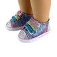 American Fashion World Rainbow Glitter Sneakers for 18-Inch Dolls | Premium Quality & Trendy Design | Dolls Shoes | Shoe Fashion for Dolls for Popular