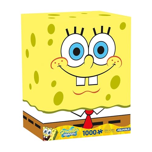 AQUARIUS Spongebob Squarepants 25th Anniversary 1000 Piece Jigsaw Puzzle for Adults and Teens - Nickelodeon Collectible Gifts 20"x28"