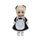 niannyyhouse OB11 Doll Clothes Headdress Dress Apron, 1/12 Scale Maid Set, Action Figure Outfit (Black)