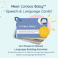 Curious Baby™ Speech & Language Development Cards (0-36 Months) | 26+ Research-Based Activities for Babies, & Toddlers, Educational Activity Milestone