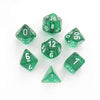 DND Dice Set-Chessex D&D Dice-16mm Translucent Green and White Plastic Polyhedral Dice Set-Dungeons and Dragons Dice Includes 7 Dice - D4 D6 D8 D10